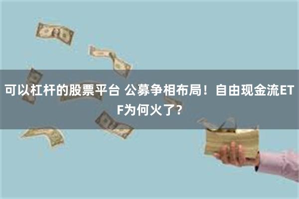 可以杠杆的股票平台 公募争相布局！自由现金流ETF为何火了？