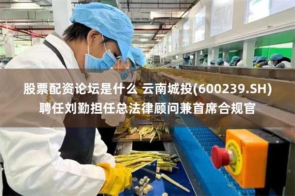 股票配资论坛是什么 云南城投(600239.SH)聘任刘勤担任总法律顾问兼首席合规官