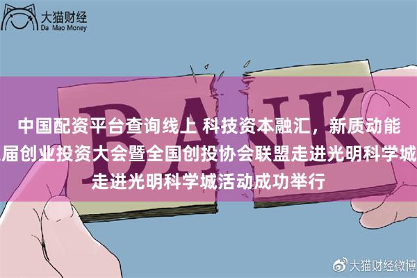 中国配资平台查询线上 科技资本融汇，新质动能奔涌！第十三届创业投资大会暨全国创投协会联盟走进光明科学城活动成功举行