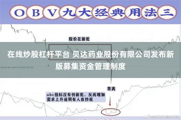 在线炒股杠杆平台 贝达药业股份有限公司发布新版募集资金管理制度