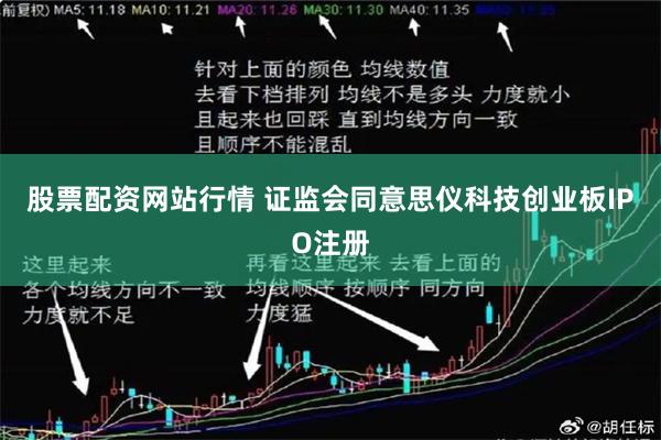 股票配资网站行情 证监会同意思仪科技创业板IPO注册
