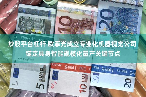 炒股平台杠杆 欧菲光成立专业化机器视觉公司 锚定具身智能规模化量产关键节点