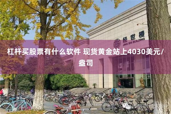 杠杆买股票有什么软件 现货黄金站上4030美元/盎司