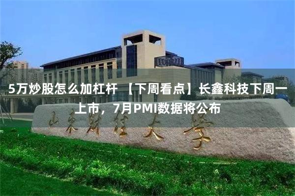 5万炒股怎么加杠杆 【下周看点】长鑫科技下周一上市,7月PMI数据将公布