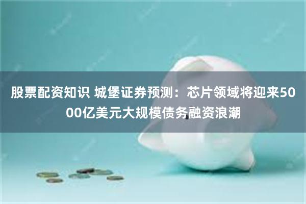 股票配资知识 城堡证券预测：芯片领域将迎来5000亿美元大规模债务融资浪潮