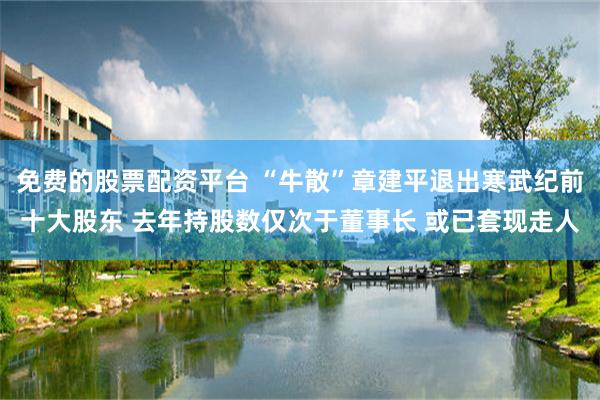 免费的股票配资平台 “牛散”章建平退出寒武纪前十大股东 去年持股数仅次于董事长 或已套现走人